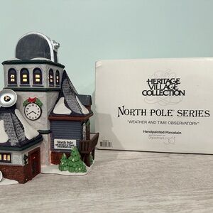 Department 56 North Pole Series - Weather and Time Observatory